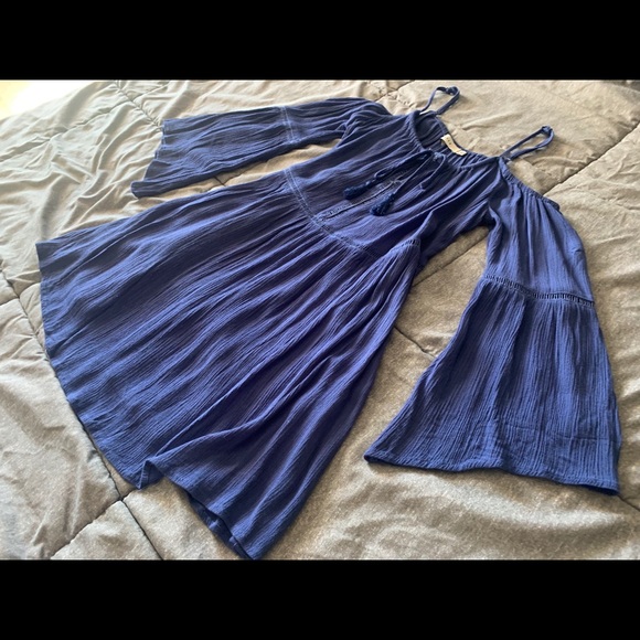 🔴 Nordstrom blue off shoulder dress - Picture 4 of 4